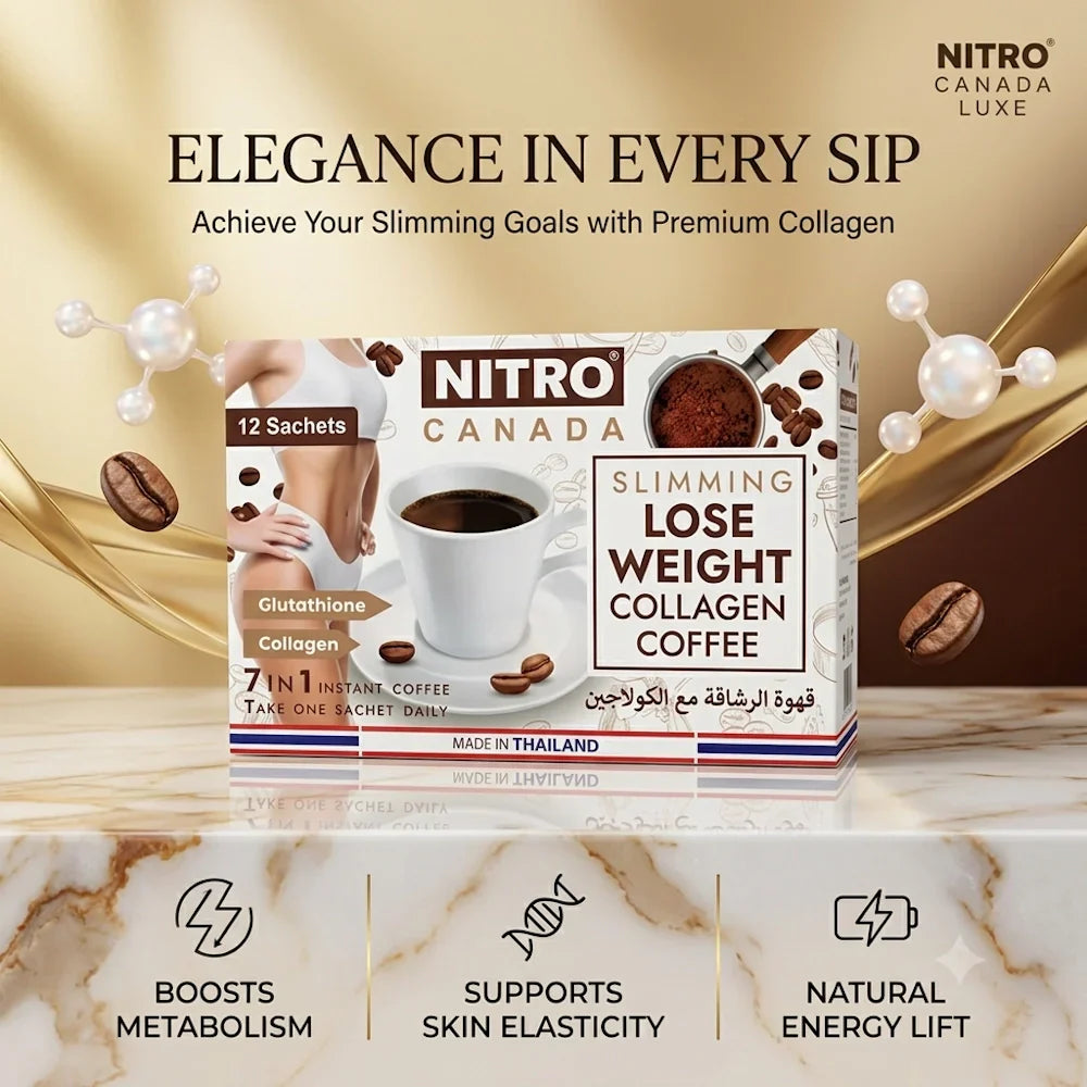 Nitro Canada Slimming Lose Weight Collagen Coffee 7 in 1 Instant Coffee 