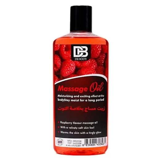 DR BODY Massage Oil - Moisturizing & Exciting Raspberry Flavour - Live Life