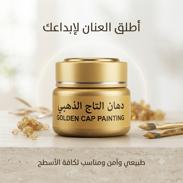 Golden Cap Painting - Live Life