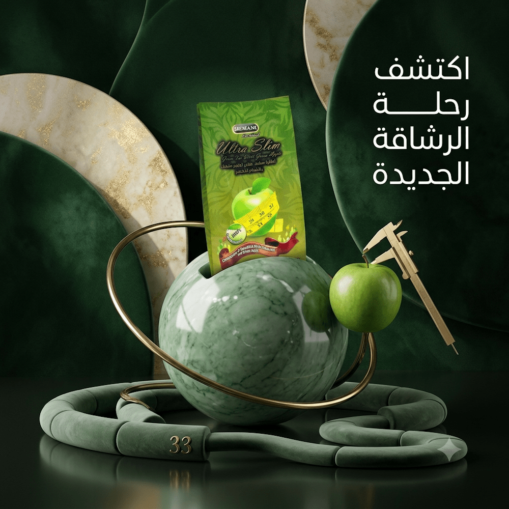 HEMANI Ultra Slim Green Tea With Green Apple - Live Life