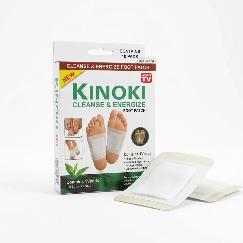 Kinoki Cleanse & Energize Foot Patch - 10 Detox Pads - Live Life