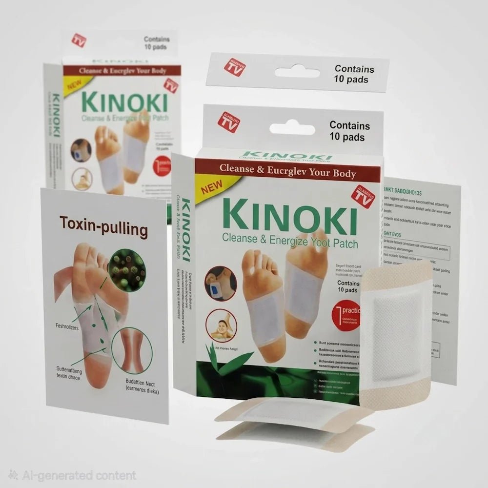 Kinoki Cleanse & Energize Foot Patch - 10 Detox Pads - Live Life