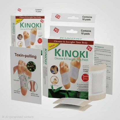 Kinoki Cleanse & Energize Foot Patch - 10 Detox Pads - Live Life