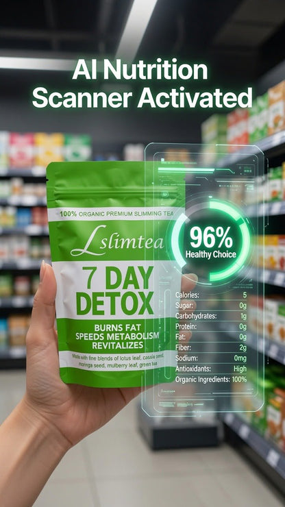 Lslimtea 100% Organic Premium Slimming Tea - 7 Day Detox - Live Life