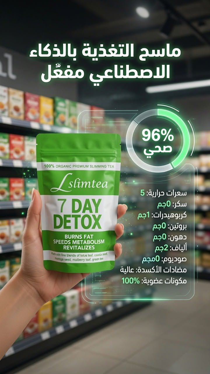 Lslimtea 100% Organic Premium Slimming Tea - 7 Day Detox - Live Life