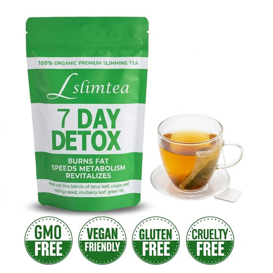 Lslimtea 100% Organic Premium Slimming Tea - 7 Day Detox - Live Life