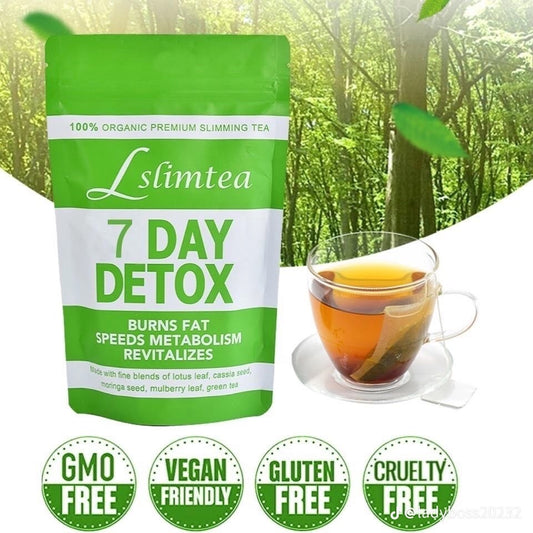 Lslimtea 100% Organic Premium Slimming Tea - 7 Day Detox - Live Life