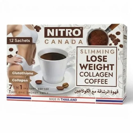 Nitro Canada Slimming Lose Weight Collagen Coffee 7 in 1 Instant Coffee - Live Life