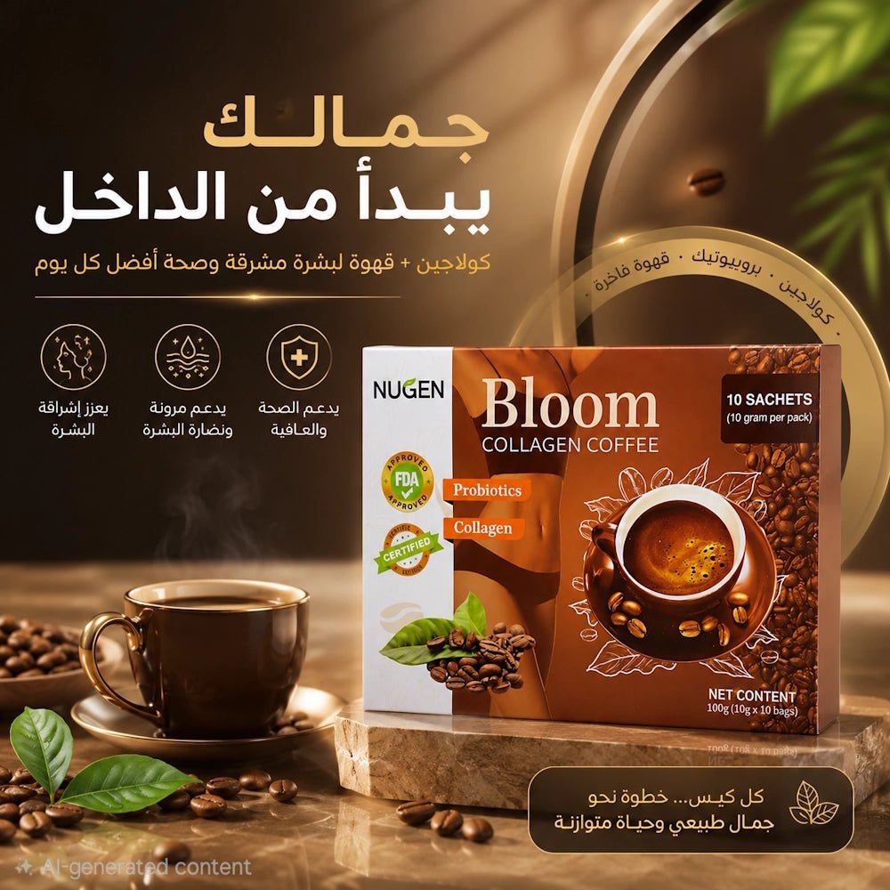 NUGEN Bloom Collagen Coffee - 10 Sachets (10g per pack) - Live Life
