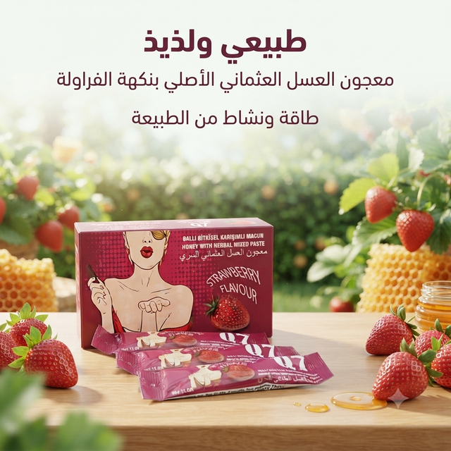 Q7 Strawberry Flavour Honey With Herbal Mixed Paste Ottoman Honey for Women - Live Life